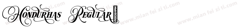 Hondurhas Regular字体转换